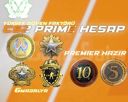 6 MADALYA / 475 SAAT + FACEIT + PREMIER HAZIR