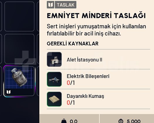 EMNİYET MİNDERİ BP YENİ TASLAK