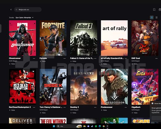 Uyguna Satılık Epic games hesabı