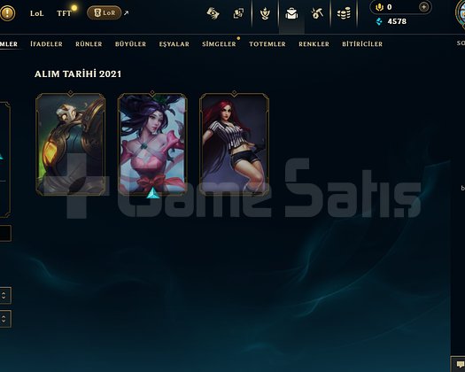 TR DERECELİYE HAZIR 10/10 5 SKIN