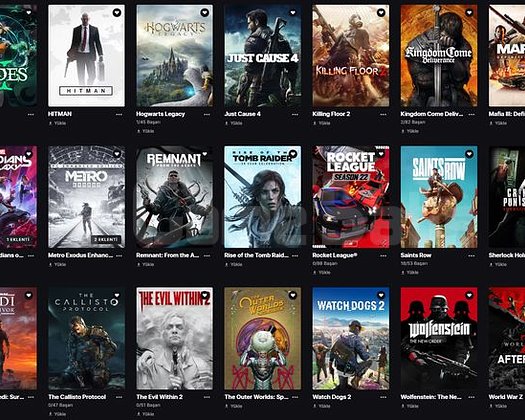377 OYUNLU DOLU EPIC GAMES HESABI