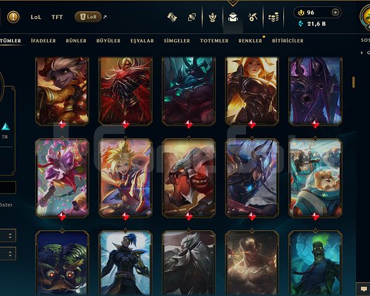 424 LEVEL / 221 SKİN / FUL HERO +ZÜMRÜT+MAİL