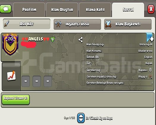 20 LEVEL ANGELS BAŞKENT 10 MAX HEMEN TESLİM