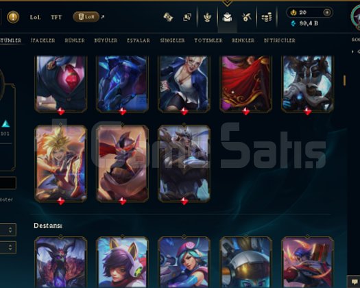 1009 LEVEL / 221 SKİN / FUL HERO +MAİL +13K SATIŞ