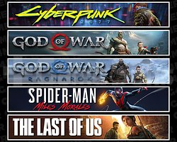 Cyberpunk + GOW + Ragnarök + Miles + TLOU1