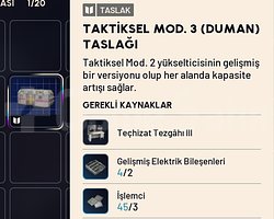 Taktiksel Mod 3 Duman Taslağı Yeni BP