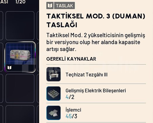 Taktiksel Mod 3 Duman Taslağı Yeni BP