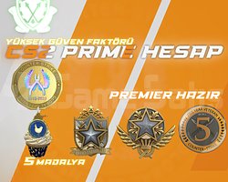 5 MADALYA / 484 SAAT / FACEIT + PREMIER HAZIR