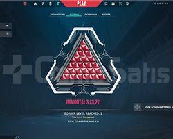 Peak 459 RR güncel unranked hesap Radiant MMR