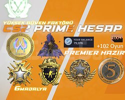 6 MADALYA / 100+ OYUN / 500 SAAT + FACEIT + PREMIE