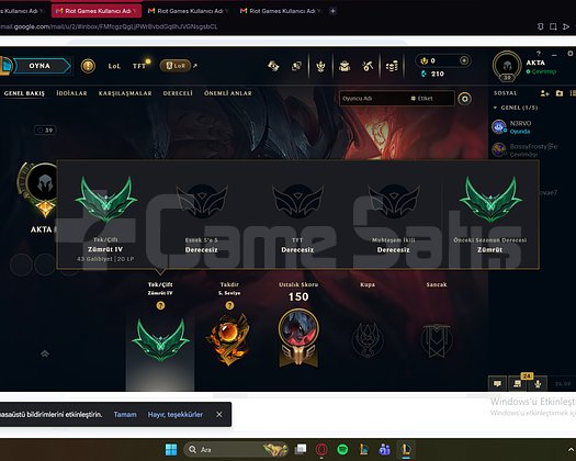 euw zümrüt hesap