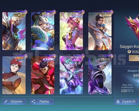 Koflu nadir kelepir mobile legends hesap