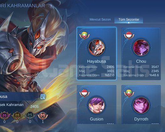 Koflu nadir kelepir mobile legends hesap