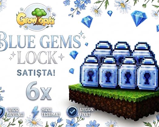6x BLUE GEMS LOCK BONUSLU!