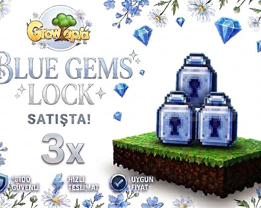 3x BLUE GEMS LOCK BONUSLU!
