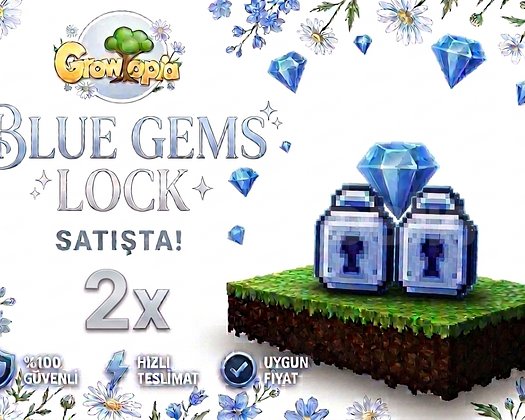 2X BLUE GEMS LOCK BONUSLU!