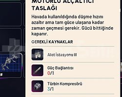 Motorlu Alçaltıcı Taslağı Planı