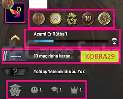 100.000 TL OYUN+ NADİR 5 MADALYALI HESAP