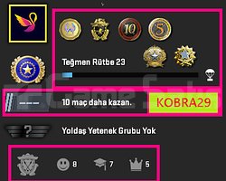 TR HESAP+FACEİT+ 6 MADALYA 382 WİN 771 SAAT SEÇKİN