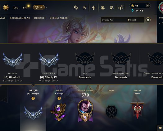 215 KOSTÜM 512 LVL 34K ÖZ EFSANE DOLU MAİL HESAP