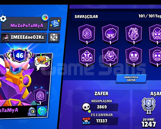 SATILIK FULL + FULL BRAWL STARS HESABI