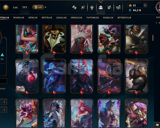 339 LEVEL / 185 SKİN / FUL HERO +MAİL +13K SATIŞ