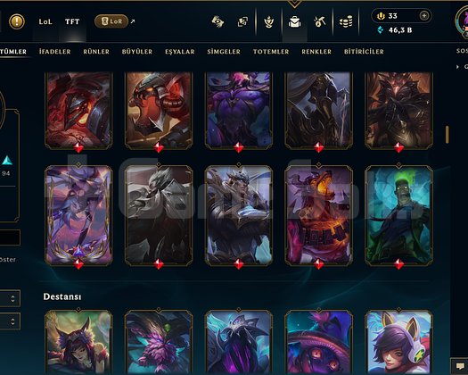 339 LEVEL / 185 SKİN / FUL HERO +MAİL +13K SATIŞ