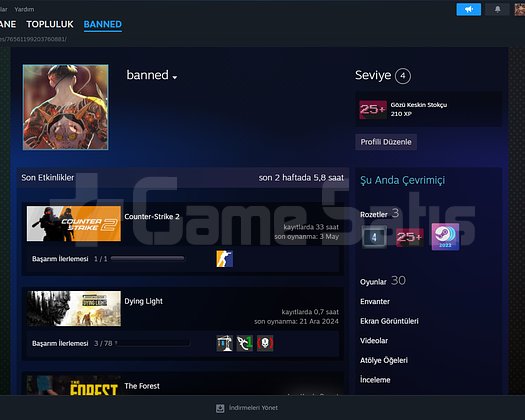 Aciliyetten satılık steam hesabı