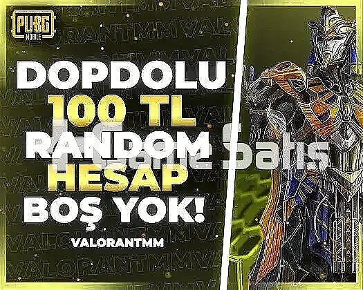 |DOPDOLU| 100TL PUBG RANDOM HESAP ULTRAVİP++++