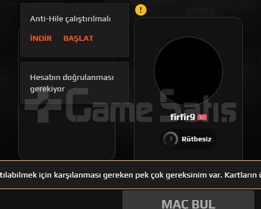 FRESH TR HESAP FACEİT SEÇKİN İSTEMİYOR ESKİ HESAP