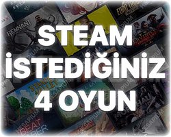 İstediğiniz 4 Oyun + Garanti