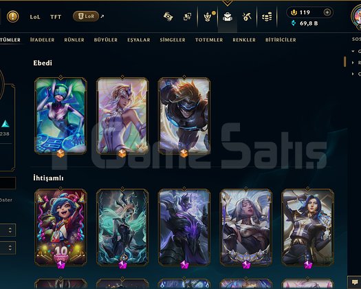 472 KOSTÜM 69K ÖZ 746 LVL EFSANE DOLU MAİL HESAP