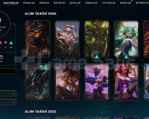 Lol zümrüt 4 hesap tr