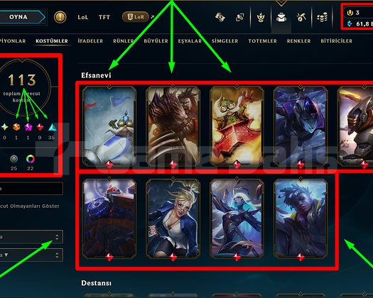 242 LVL + 113 KOSTÜM + 167 HERO + 61K ÖZ + MAİL!