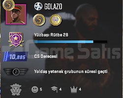 2 Madalyalı, 11K Elo, 270 saat, 45 oyunlu hesap.