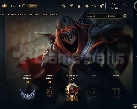 EU WEST BOL LP GETİREN RANKED HAZIR BOŞ TEMİZ ACC