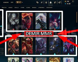 TR/ 170 LVL + 51 SKİN + DEMİR MMR+ MAİL DEĞİŞEN !