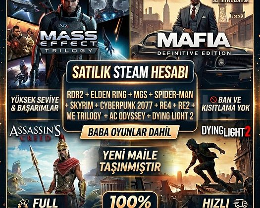 ACİL 24 SAAT ELDEN RING 100 + RDR2 + 32 OYUN