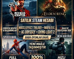 ACİL 24 SAAT ELDEN RING 100 + RDR2 + 32 OYUN