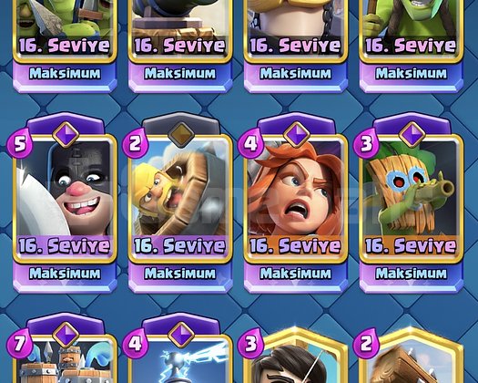 76 level 14.000 kupa  25 tane max kart 27 evrim