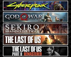 Cyberpunk + GOW + Sekiro + TLOU1 + TLOU2