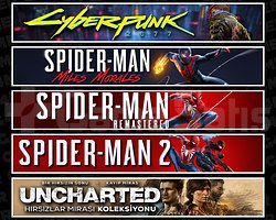 Cyberpunk + Miles + Spider 1 + Spider 2 +Uncharted