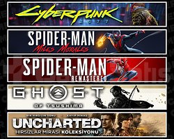 Cyberpunk + Miles + Spider 1 + Tsushima +Uncharted