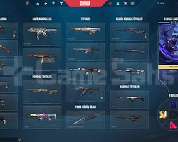 120.000-130.000 vp değerinde skin bulunan hesap