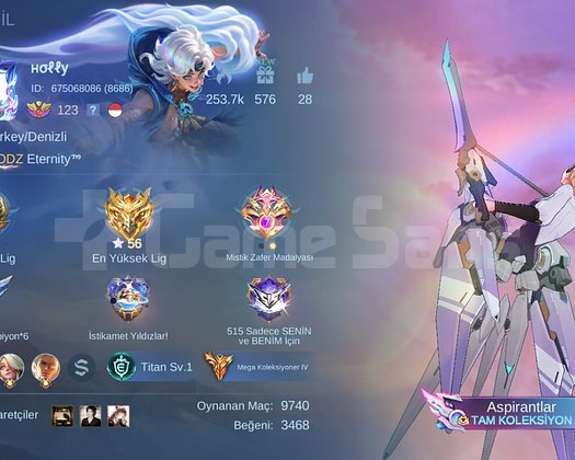 Mega 3, 3+1 legend, altın tag Layla,TR hesap