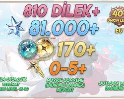 EU | UL45+ 810+ Wish 81000+ Astrite + 170 Tides