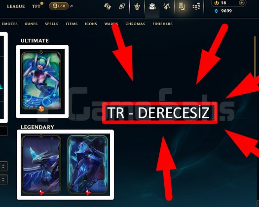 TR / 124 LVL + 23 SKİN + DERECESİZ + MAİL !!!!