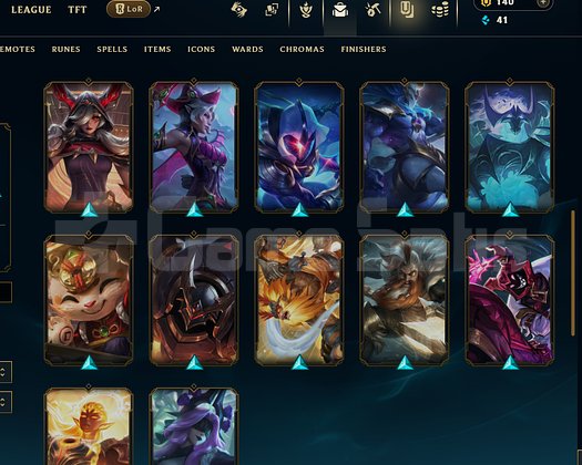 TR / 112 LVL + 24 SKİN + ZÜMRÜT MMR + MAİL !!!