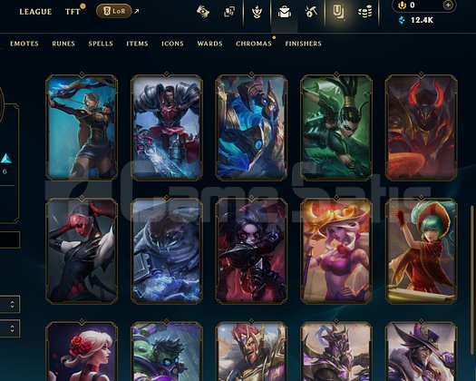 EUW / 98 LVL + 21 SKİN + ZÜMRÜT MMR + MAİL !!!