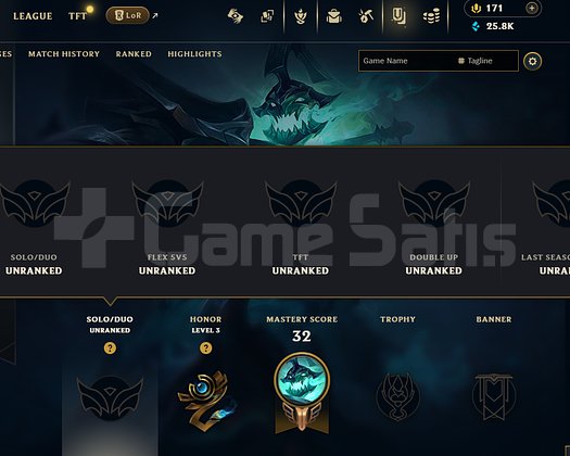 EUW / 45 LVL + 2 SKİN + FRESH + DERECESİZ !!!